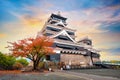 Kumamoto Castle\'s history dates to 1467. In 2006, Kumamoto Castle was listed as one of the 100 Fin Royalty Free Stock Photo