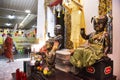 Kuman thong or Kumara statue deity angel for thai people travel visit respect praying blessing holy mysterious mystery at Wat