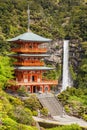 Kumano Nachi Taisha Shrine and Nachi no Taki Waterfall Royalty Free Stock Photo