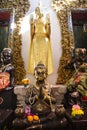 Kumara Kuman thong deity angel and buddha statue for thai people traveler travel visit respect praying bless holy mysterious