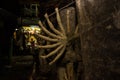 Kumartuli,West Bengal, India, July 2018. A clay idol of Goddess Durga under construction at a shop during night. Durga puja is the Royalty Free Stock Photo