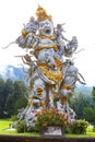 Kumbakarna Laga statue in Eka Karya Botanical Garden, Bedugul, Bali, Indonesia. Royalty Free Stock Photo