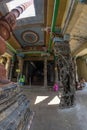 Kumbakonam, Tamil Nadu, India 15 March 2022 Temple interior view of Adi Kumbeswarar Temple, Kumbakonam, Tamil Nadu, India