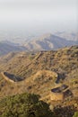 Kumbhalgarh fortification over the terrain Royalty Free Stock Photo