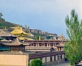 Kumbum Monastery Ta`er Temple Tibetan gompa Royalty Free Stock Photo