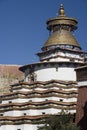 Kumbum Stupa at Gyantse in Tibet - China Royalty Free Stock Photo