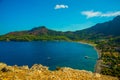 KUMLUBUK, TURKEY: View over Kumlubuk bay on Bozburun peninsula Royalty Free Stock Photo