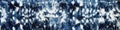 Kumo shibori, Japanese indigo, blue tie dye on off white textile, panoramic banner composition, AI generative panorama Royalty Free Stock Photo