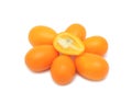 Kumquat, isolated Royalty Free Stock Photo