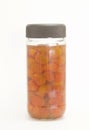 Kumquat syrup bottle Royalty Free Stock Photo