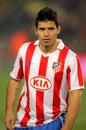 Kun Aguero of Atletico Madrid Royalty Free Stock Photo