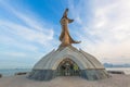 Kun Im statue, Gloden Statue of Guan Yin, the Goddess of Mercy in Taoism, Macau, China Royalty Free Stock Photo