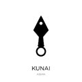 kunai icon in trendy design style. kunai icon isolated on white background. kunai vector icon simple and modern flat symbol for