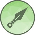 Kunai icon vector image.