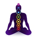 Kundalini Serpent Chakras Awakening Man Power Symbol