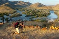 Kunene river, Namibia Royalty Free Stock Photo