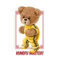 kung fu master cute teddy bear