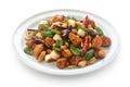 Kung pao chicken, chinese food Royalty Free Stock Photo