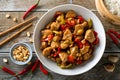 Kung Pao Chicken Royalty Free Stock Photo