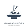 kung pao chicken icon in trendy design style. kung pao chicken icon isolated on white background. kung pao chicken vector icon