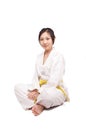 Kungfu girl Royalty Free Stock Photo