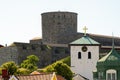 Carlsten fortress and Marstrand Church at Marstrand..