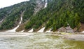 Kunhar river in Naran Kaghan valley, Pakistan Royalty Free Stock Photo