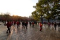 KUNMING, CHINA, FEBRUARY 08, 2017: people are exerciseing in the Kunming Green Lake Park, Kunming.