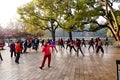 KUNMING, CHINA, FEBRUARY 08, 2017: people are exerciseing in the Kunming Green Lake Park, Kunming.