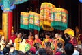 Kunming, China - March 14, 2012: Chuanfa, a Buddhist ceremony of passing the doctrines from master to disciples in Yuantong