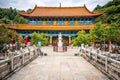 Yuantong Buddhist temple view with main hall building in Kunming Yunnan China Royalty Free Stock Photo