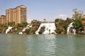 Kunming Waterfall Park in Kunming, China became the largest waterfall park in Asia