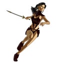 Kunoichi or Female Ninja Royalty Free Stock Photo