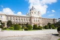 Kunsthistorisches museum with beautiful garden Royalty Free Stock Photo