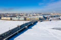 Kunstkammer Kunstkamera Museum on the Vasilevskiy Island from across the Neva River in Saint Petersburg Royalty Free Stock Photo