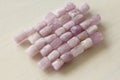 Kunzite is a natural pink stone for creating Jewelry. Natural crystals of pink and lilac stones