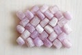 Kunzite is a natural pink stone for creating Jewelry. Natural crystals of pink and lilac stones