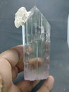 Kunzite spodumene crystal clear lilac pink color specimen