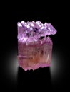 Kunzite var spodumene crystal etched a good example of crystal structure formation of lilac color spodoumene crystal super sharp
