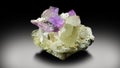 kunzite var spodumene crystal with quartz mineral specimen from afghanistan