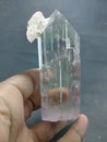 Kunzite variety of spodumen group mineral specimen from kunar Afghanistan