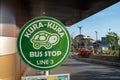 Kura kura bus stop, A tourist bus service in Bali