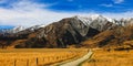 Kura Tawhiti-Castle Hill Conservation Area with breathtaking view of the Southern Alps, New Zealand