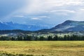 Kurai steppe and the North-Chuya mountain range. Mountain Altai