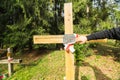 Kurapaty Forest Massacre. Memorial to the Victims of the Stalin-era Repressions in Kurapaty,