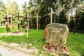 Forest and Crosses at Mass Grave in Kurapaty, near Minsk, Belarus. Place of Mass Executions During Great Purge by NKVD