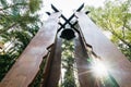 Forest and Crosses at Mass Grave in Kurapaty, near Minsk, Belarus. Place of Mass Executions During Great Purge by NKVD