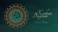 Kurban Bayram banner template with traditional islamic pattern