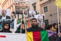 Kurdish demonstrators protest against Turkish government in Mil