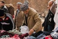 Kurdish People shopping for clothes in Iraq